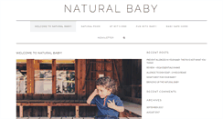 Desktop Screenshot of naturalbaby.com