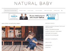 Tablet Screenshot of naturalbaby.com